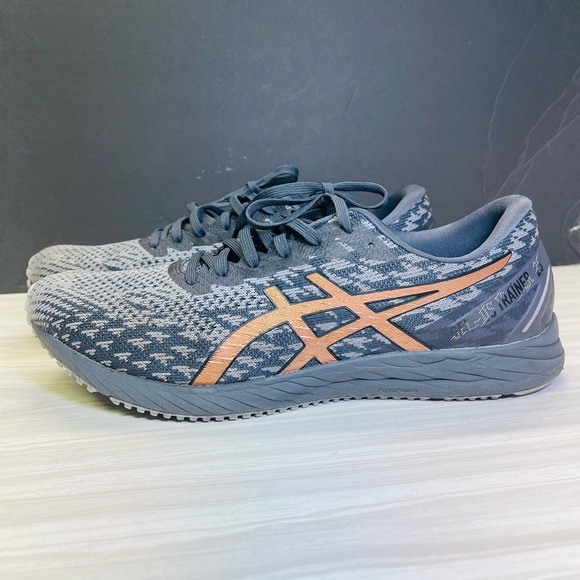 Men's Asics Gel DS Trainer 25 1011A675 Gray Gold Running Shoes Lace Up Sz 11 - Picture 5 of 8